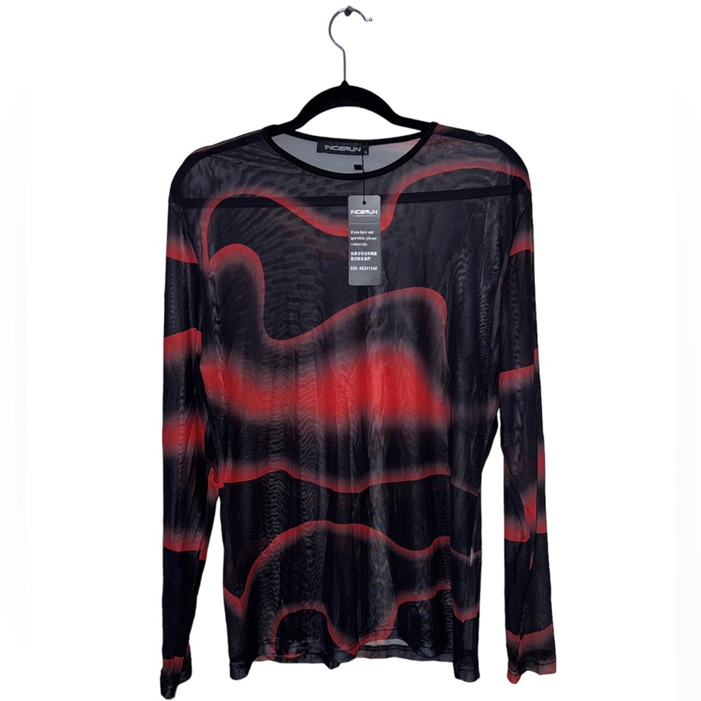 MISC0011 Sheer Long Sleeve Top